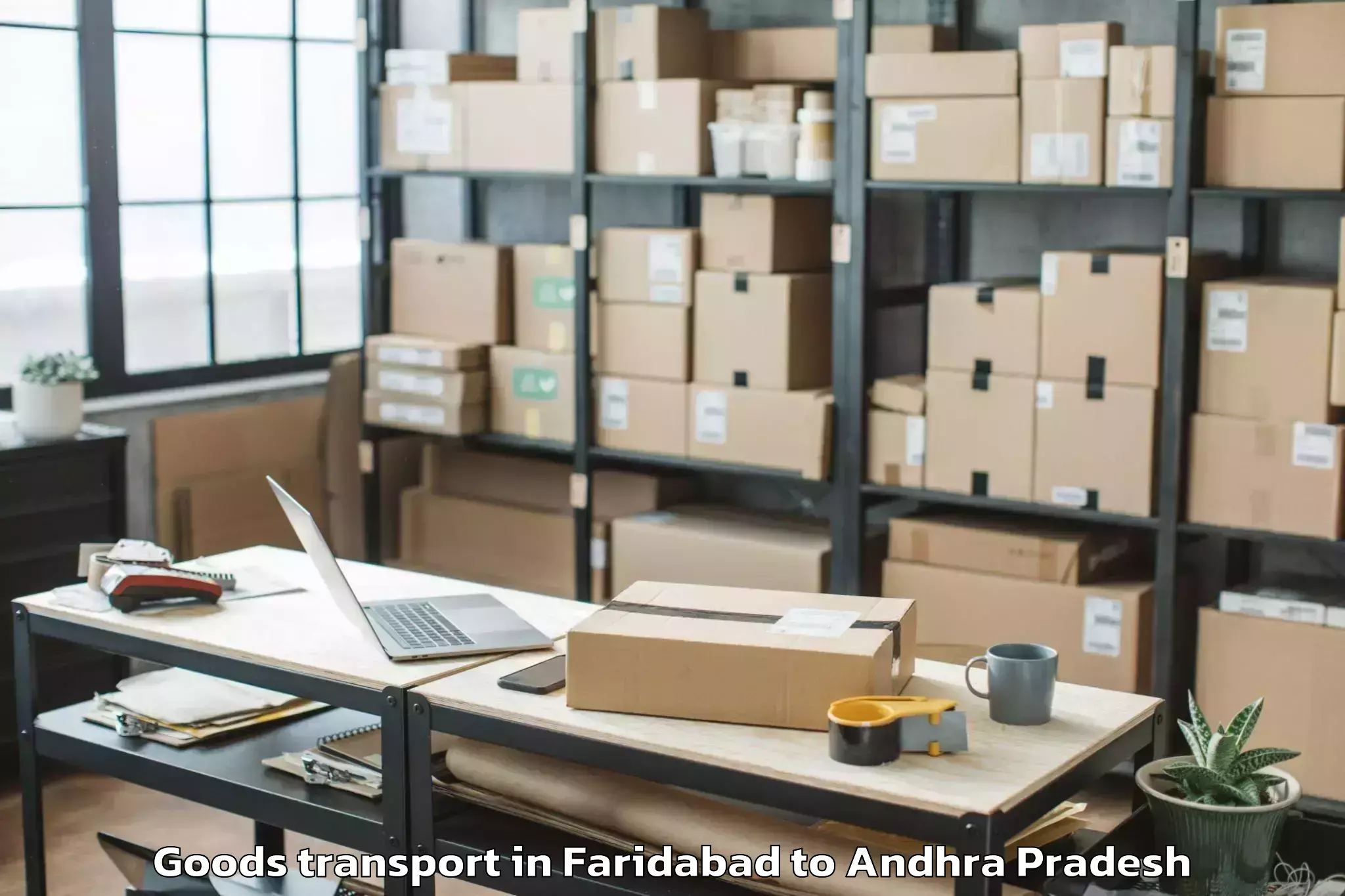 Faridabad to Jaggaiahpet Goods Transport Booking